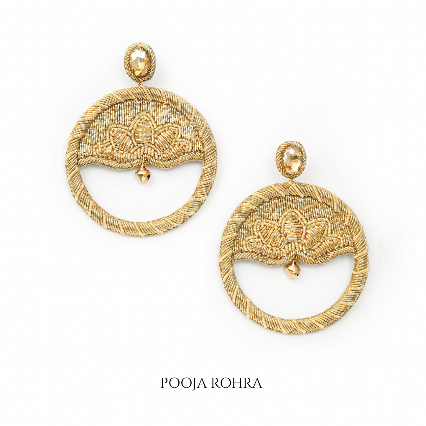 Aurielle Gold Lotus Earrings