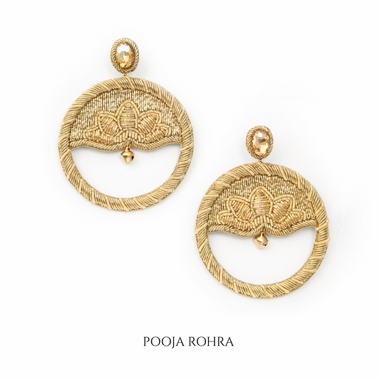 Aurielle Gold Lotus Earrings