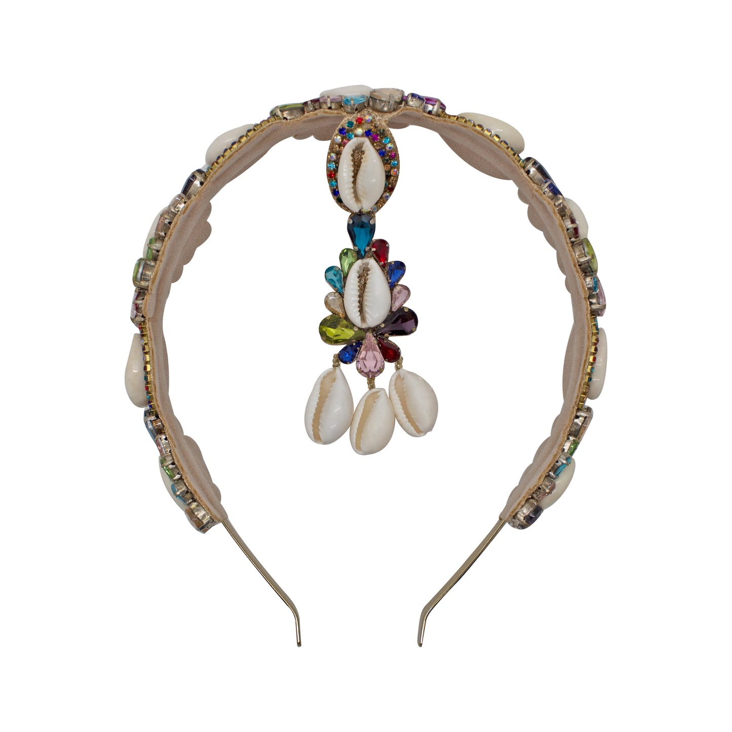 Navya Shankh (Shells) Headband with Maangtika