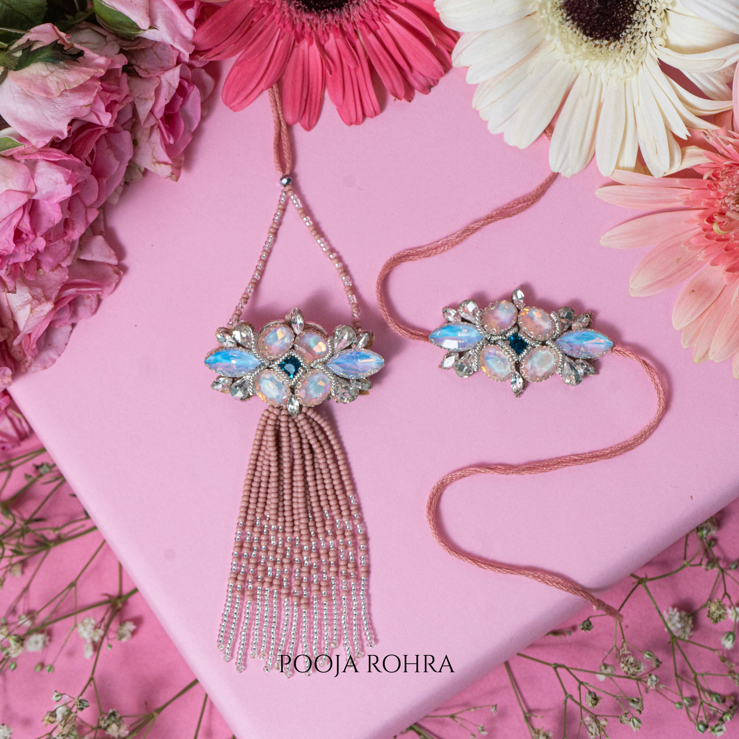 Rukmi Rakhi Lumba Set