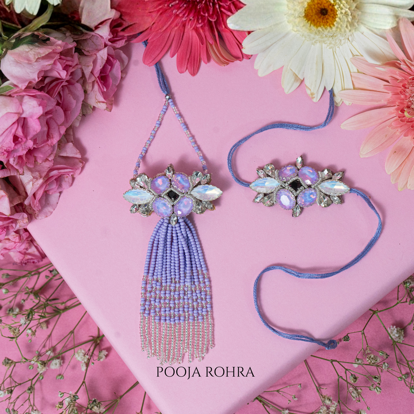 Rukmi Rakhi Lumba Set