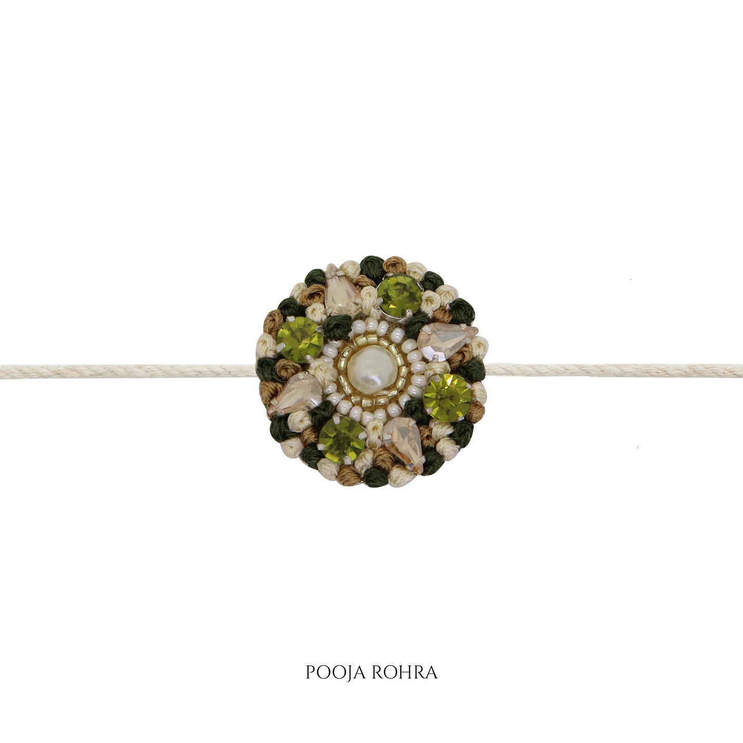 Round French knot Rakhi