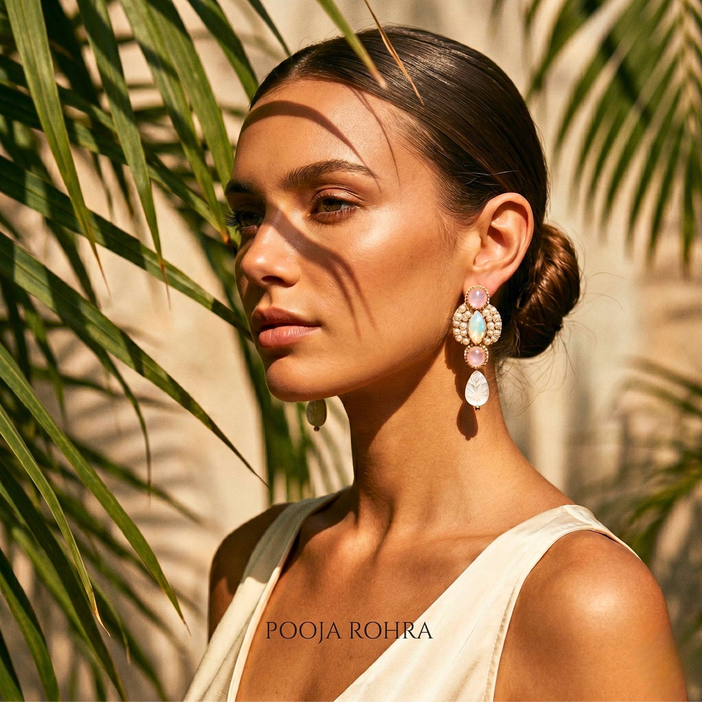 Aurelia Opal & Pearl Drop Earrings